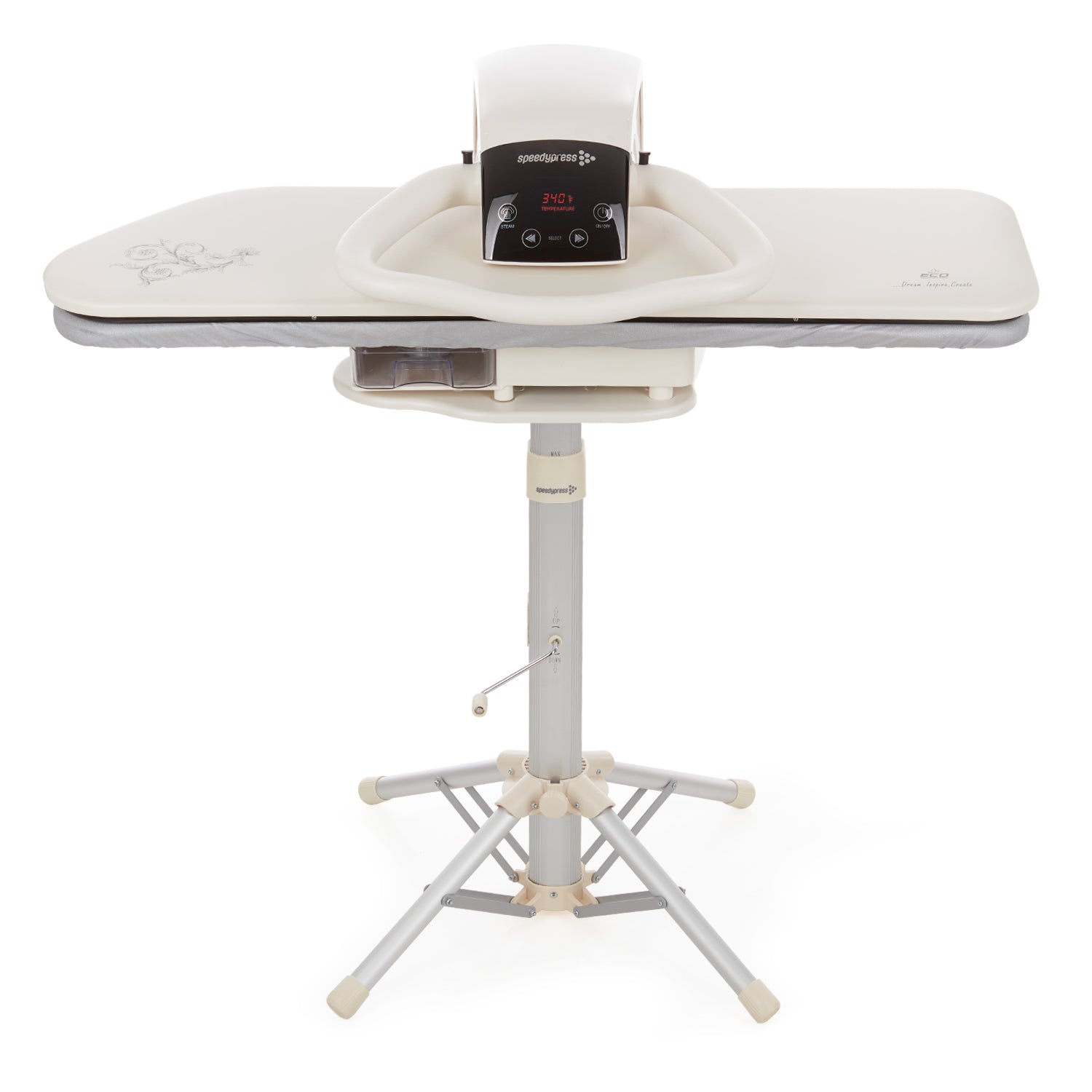 SpeedyPress 100HD 40 Inch Professional Steam Press For Clothes With Custom Stand