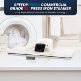 SpeedyPress 80HD Steam Press For Clothes- Professional Iron Press Machine- 32” XL Digital Heat Press With Multiple Steam Settings- Fast-Heating, Heavy-Duty Fabric Press Machine With Water Filter
