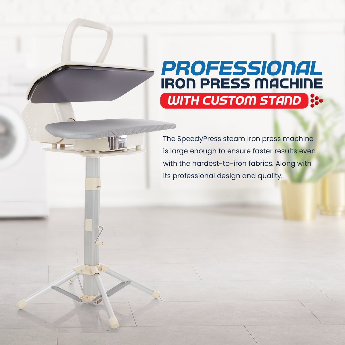 Speedpress SpeedyPress 100HD 40 Inch Professional Steam Press For Clothes With Cu ...